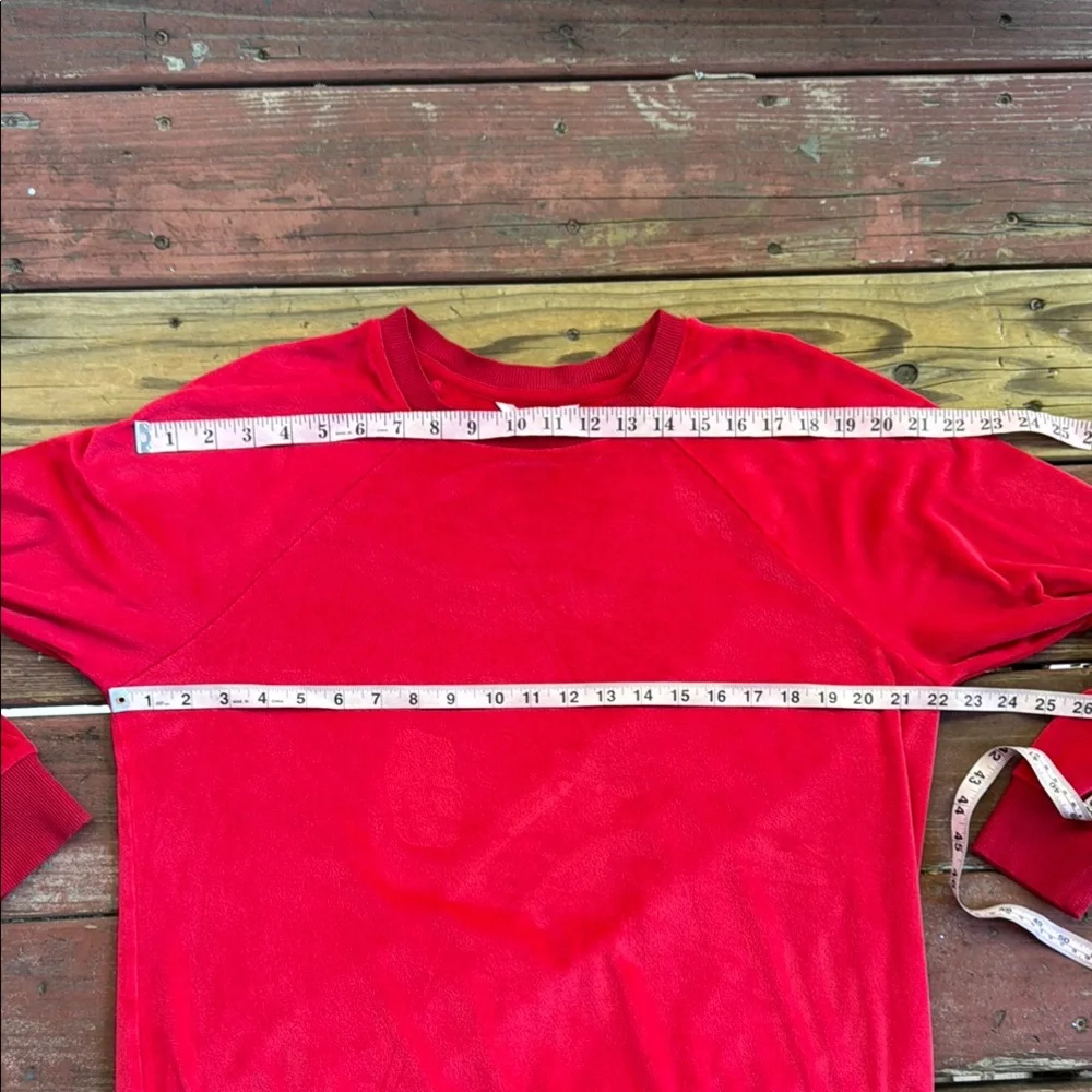 Secret Treasures Velour Red PJ Pajama Top